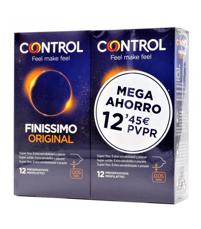 Control Finissimo Original 12 Preservativos Pack Duplo
