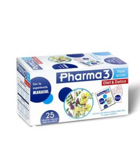 Pharma3 Diet y Detox 25 infusiones