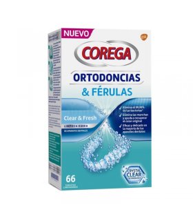 Corega Ortodoncias y Férulas 66 Tabletas