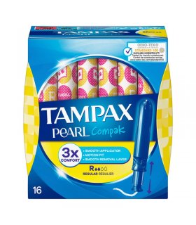 tampones tampax compak pearl regular 18 u