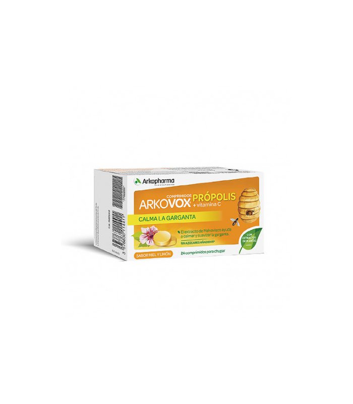 Arkovox Própolis y Vitamina C Comprimidos Sabor Miel-Limón
