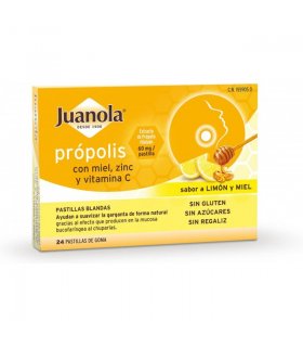 Juanola Propolis Miel Zinc Vit C 24 pastillas