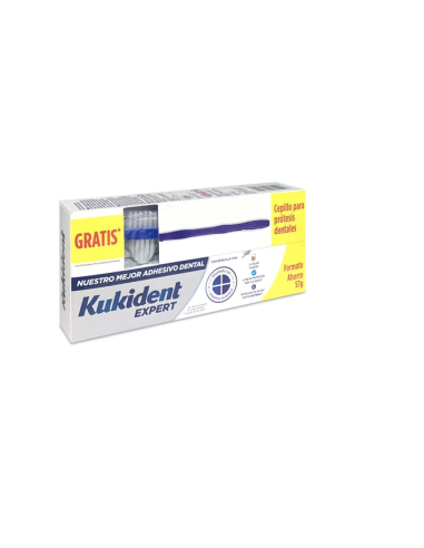 Pack Kukident Expert 57 gramas + Escova de Dentes
