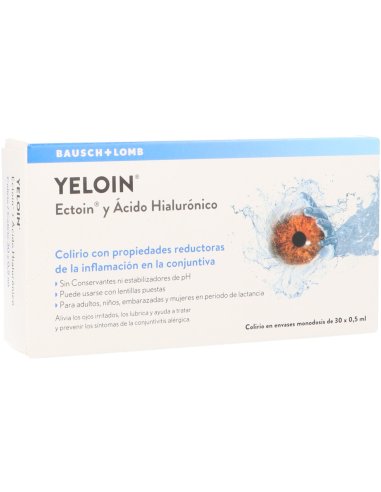 YELOIN COLIRIO MONODOSIS  0,5 ML 30 U