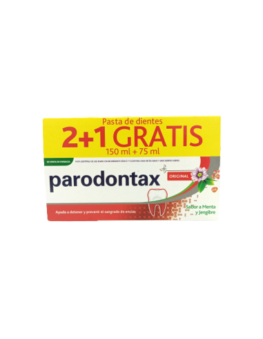 PACK PARODONTAX ORIGINAL   2 + 1 PASTA GRATIS