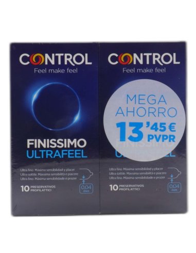 Control Finissimo Ultrafeel Pack10+10 preservativos