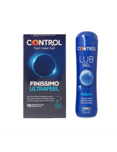 Preservativos Control Pack Ultrafeel + Lubrificante Nature