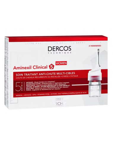 Dercos Aminexil Clinical 5 Mulher 21 doses únicas