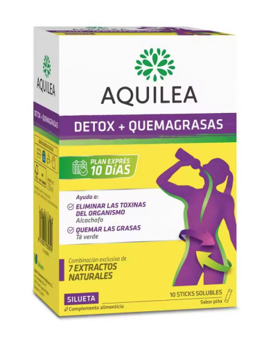 AQUILEA DETOX+QUEMAGRASAS 10 STICKS