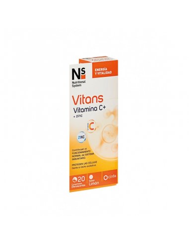 Ns Vitans Vitamina C+Zinc 20 Comprimidos